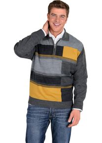 Panska Pulóver antracitovo-žltá veľkosť 58