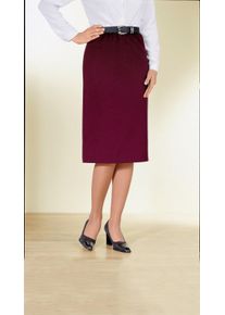 Damer Pennkjol med sprund bak bordeaux Größe 52