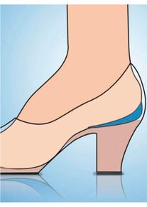 Damen Ferseneinlagen in beige ,Gr&ouml;&szlig;e Paar, WITT, 100% Thermoplastisches Elastomere