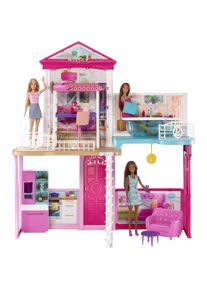 Barbie House, Furniture And Dolls