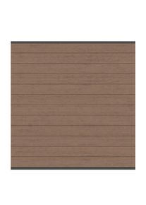 Panneau brise-vue bois composite, TraumGarten SYSTEM amande, profil anthracite, Anthrazit