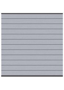 Panneau brise-vue composite gris, TraumGarten SYSTEM WPC, profil anthracite, Anthrazit