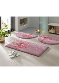 Grund unisex Badkamergarnituur in oudroze ,maat 45 x 50 cm - rechthoekig, Witt, 100% Polyacryl