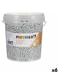 Pincello Bastelmaterial POLIESPAN-GR 13,5 x 14 x 14,5 cm Bälle 6 Stück
