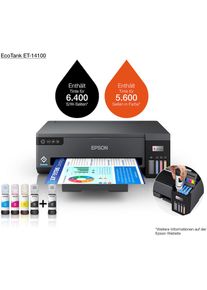 Epson , Tintenstrahldrucker »EcoTank ET-14100« , schwarz , Papierfach für 100 Blatt