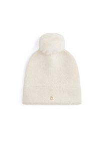 Tommy Hilfiger, Damen, Bommelm&uuml;tze &raquo;TH POM POM BEANIE LUREX&laquo; Regular fit, Ivory Silk, Ivory Silk, Bommelm&uuml;tze von Tommy Hilfiger