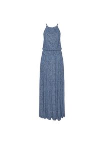 Lascana, Damen, Maxikleid mit Alloverdruck, luftiges Sommerkleid, Strandkleid, blau-marine-bedruckt, N-Gr, 36 -N-Gr, blau-marine-bedruckt, Hoher 