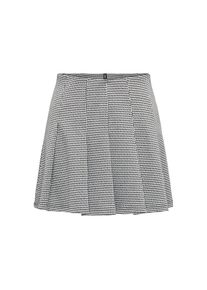 Only, Damen, Minirock &raquo;ONLFINE PLEAT SKIRT BOX JRS&laquo;, Black Pattern:Cloud dancer, S (36), Black Pattern:Cloud dancer, Minirock von Only