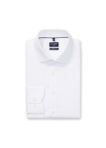 OLYMP, Herren, Langarmhemd &raquo;Luxor modern fit&laquo; unifarben, Global-Kentkragen, Businesshemd, modern fit, weiss, N-Gr, 43 -N-Gr, weiss, Unifarbenes Hemd 