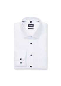 OLYMP, Herren, Businesshemd &raquo;Luxor modern fit&laquo; feine Struktur, Modern Fit, New Kentkragen, wei&szlig;, N-Gr, 37 -N-Gr, wei&szlig;, Langarmhemd von OLYMP