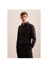 Seidensticker, Herren, Businesshemd &raquo;Schwarze Rose&laquo; Slim 1/1 Extra lang Kentkragen Uni, schwarz, verl&auml;ngerte &Auml;rmell&auml;ngen, S (37) -verl&auml;ngerte 