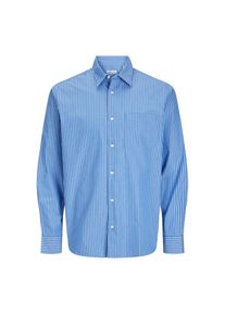 Jack & Jones Jack & Jones , Herren,Damen , Langarmhemd »JJECODY POPLIN SHIRT LS SN«, mit Streifen Muster , Medieval Blue , N-Gr , XXL -N-Gr , XXL , Cooles Hemd...