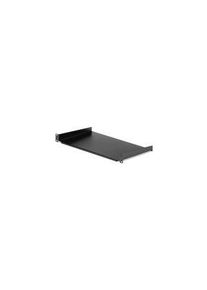 StarTech.com Fixed Server Rack Mount Shelf, 250mm, Schwarz - CABSHELF1U10