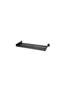 StarTech.com Universal Vented Rack Mount Cantilever Tray, 175mm, Schwarz - CABSHELF1U7V