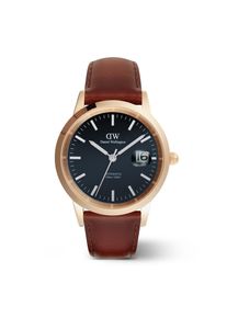 Daniel Wellington Heren Analoog horloge donkerblauw / bruin / rose-goud One Size