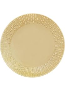 Aida Life in Colour - Confetti - Mustard dessert plate w/relief porcelain (13382), Teller, Gelb
