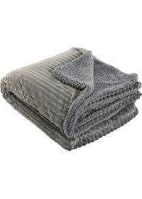 DKD Home Decor, Decke, Decke Beige Dunkelgrau Berg 150 x 200 x 2 cm