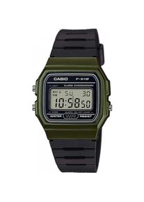 Casio, Armbanduhr, F-91WM-3A, Grün, (Digitaluhr, 33 mm)
