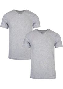 Fila Herren Kurzarmshirt 2er Pack in grau, Größe L