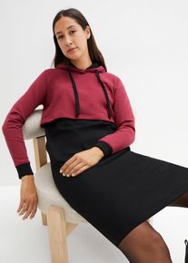 Robe sweat de grossesse/allaitement - noir - taille 38/40 (S) avec coton - bonprix