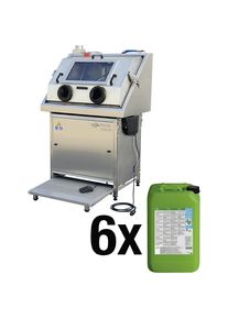 Bio-Circle Juego de fregadero de piezas HP, con 6 x 20 l de limpiadores industriales, A x P de trabajo 860 x 580 mm