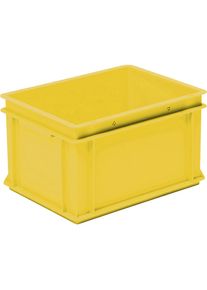 Recipiente apilable euronorma, L x A x H 400 x 300 x 220 mm, amarillo, UE 4 unid.