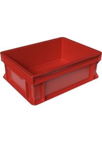 Recipiente apilable euronorma, L x A x H 400 x 300 x 145 mm, rojo, UE 6 unid.