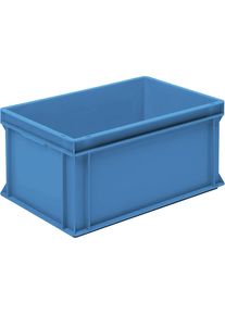 Recipiente apilable euronorma, L x A x H 600 x 400 x 270 mm, azul, UE 2 unid.