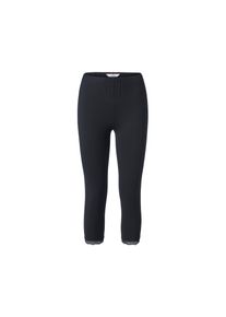 Tchibo - 3/4-Leggings mit Spitzenborte - Damen - Gr. S - schwarz