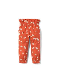 Tchibo - Kleinkind-Schlupfhose - Mädchen - Gr. 122/128 - weiß/geblümt