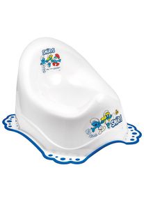 MALTEX Nočník protišmykový Šmolkovia - white