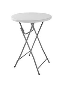 TecTake Tavolo alto da bar Pascal - bianco - 402758