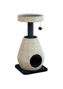 Karlie Meuble griffoir en jacinthe d'eau Scuro S noir/naturel pour chats