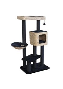 Karlie Meuble griffoir en jacinthe d'eau Sombra L noir/naturel Accessoires pour chats