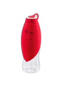 Hunter Outdoor Drinking Bottle with Silicone Bowl List Dog accessories (550 ml, red)