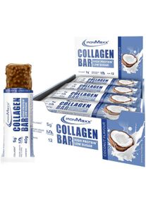 IronMaxx Collagen Bar, 12 x 40 g Riegel, Coconut