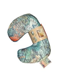 Die Spiegelburg Nackenkissen Weltkarte Kinder Reisekissen Polyester Mehrfarbig