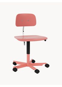 Montana Furniture Cadeira de escritório giratória Kevi 2533, regulável em altura Rosa pastel L 56 x P 56 cm