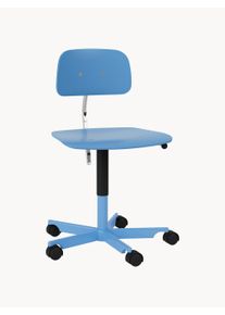 Montana Furniture Cadeira de escritório giratória Kevi 2533, regulável em altura Azul L 56 x P 56 cm