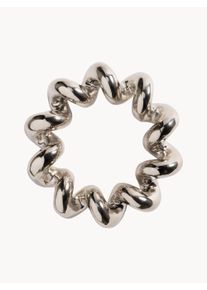&k Amsterdam Ręcznie wykonana podstawka pod gorące naczynia Twist Srebrny Metal Ø 18 x W 5 cm