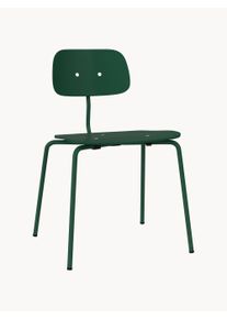 Montana Furniture Krzesło Kevi 2060 Zielony Metal, Drewno S 53 x G 51 cm