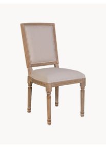Creaciones Meng Krzesło tapicerowane z drewna Quorin Brązowy S 46 x W 96 cm