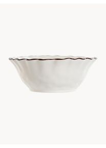Detall Item Komplet miseczek z porcelany Hiri, 6 elem. Brązowy, Biały Porcelana Ø 16 x W 6 cm