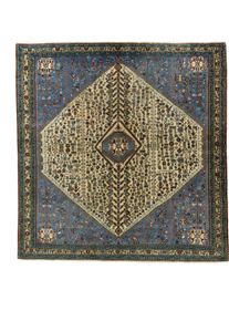 Abadeh Perski dywan 210x220 Beżowy (Iran) Ręcznie Tkany
