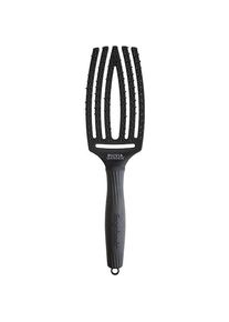 Olivia Garden Fingerbrush Dobbelte børster Sort Detangling børste Female