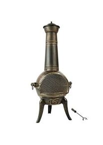 TecTake stufa in ghisa da terrazza - grigio - 402197