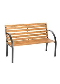 TecTake Panchina da giardino Micha, in legno 2 posti 119,5 x 62 x 83 cm - marrone - 401425