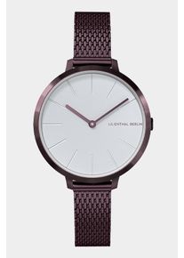 Women's Watch - Burgundy - Surgical steel case, Sapphire-hardened mineral glass, Mesh Strap - 30mm , Miyota Quartz Movement - Lilienthal Berlin