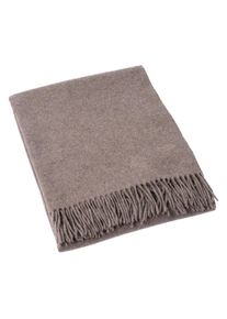Merino plaid "Tenera" | bruin | allnatura