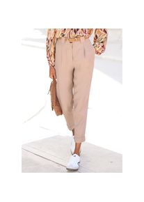 Lascana , 7/8-Hose mit Bügelfalten, schmales Bein , camelfarben , N-Gr , 38 -N-Gr , 38 , Mit praktischen Eingriffstaschen